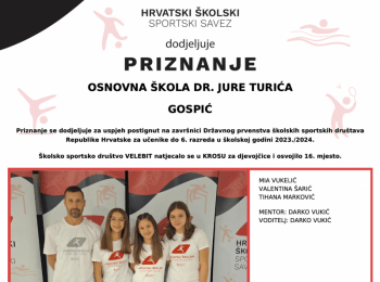 Osnovna škola dr. Jure TurićaKros, djevojc., do 6. razreda