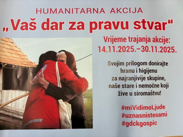 Humanitarna akcija „Vaš dar za pravu stvar“